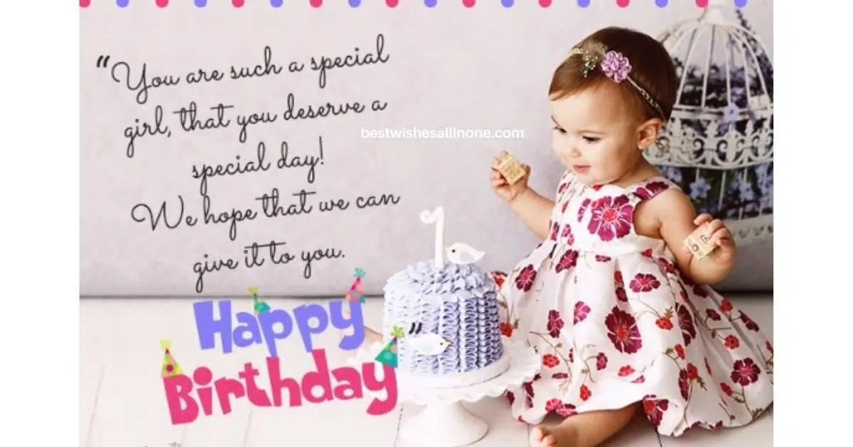 Happy birthday little angel Girl wishes