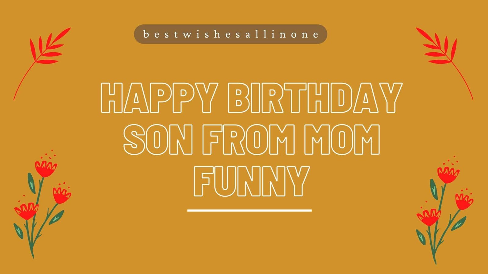 Happy Birthday Son From MOM Funny